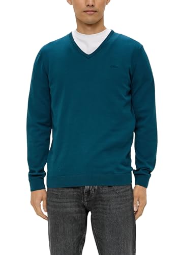 S.Oliver Herren 2040666 Pullover, Petrol 6904, M EU von s.Oliver