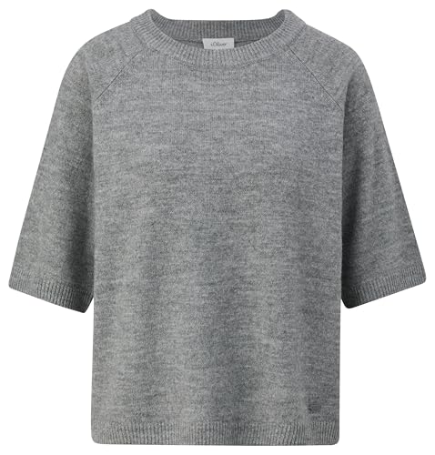 s.Oliver Damen Pullover Kurzarm 2167999 Grey/Black 34 von s.Oliver