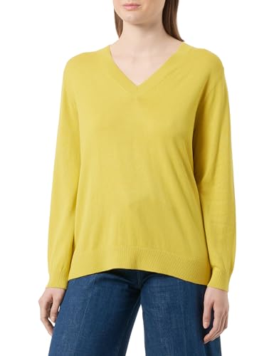 s.Oliver Damen Pullover Langarm Yellow 44 von s.Oliver