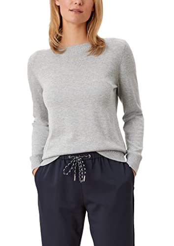 s.Oliver Damen 120.11.899.17.170.2112210 Sweater, Grey Melange, 46 EU von s.Oliver