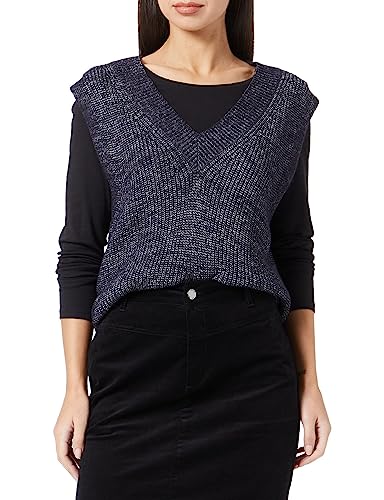 s.Oliver Damen Pullunder, Blau, 40 EU von s.Oliver