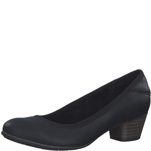 s.Oliver Damen Pumps Kleiner Absatz Elegant, Schwarz (Black), 38 EU von s.Oliver