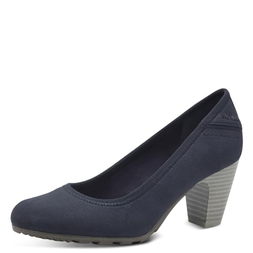 s.Oliver Damen Pumps mit Blockabsatz Bequem, Blau (Navy), 41 EU von s.Oliver