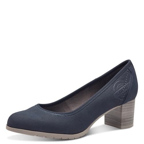 s.Oliver Damen Pumps mit Blockabsatz Elegant, Blau (Navy), 40 EU von s.Oliver