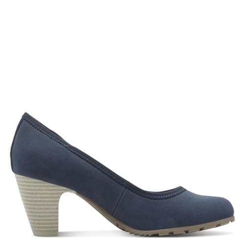 s.Oliver Damen Pumps mit Blockabsatz Bequem, Blau (Navy), 42 EU von s.Oliver