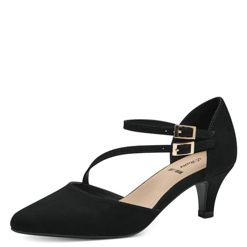 s.Oliver Damen Pumps mit Riemen Spitz Elegant, Schwarz (Black), 37 von s.Oliver