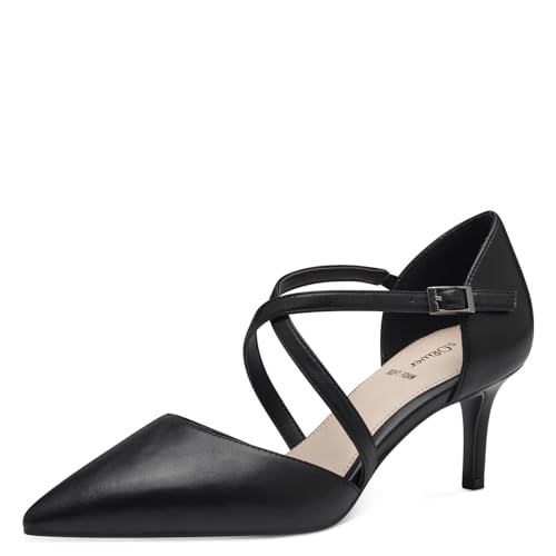 s.Oliver Damen Pumps mit Riemen Spitz Elegant, Schwarz (Black), 37 von s.Oliver