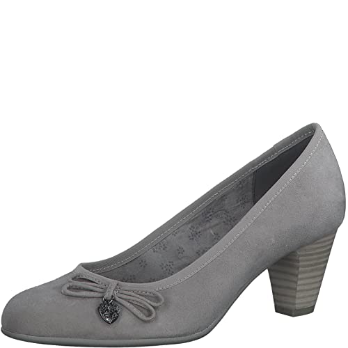 s.Oliver Damen Pumps mit Schleife mit Herzdetail, Grau (Grey), 38 von s.Oliver