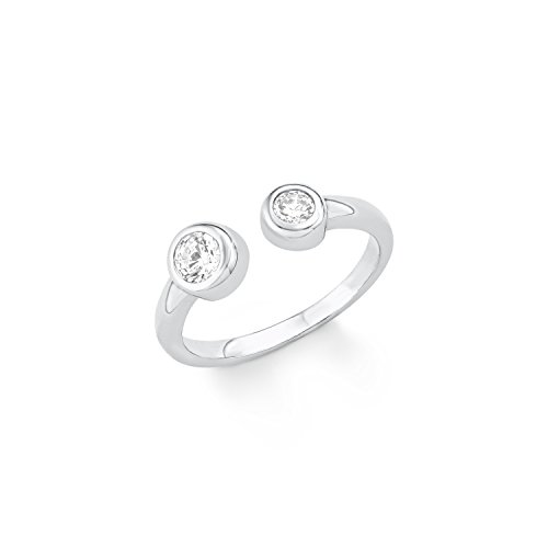 s.Oliver Damen-Ring 5 mm 925 Silber rhodiniert Zirkonia weiß Gr. 54 (17.2) - 566841 von s.Oliver