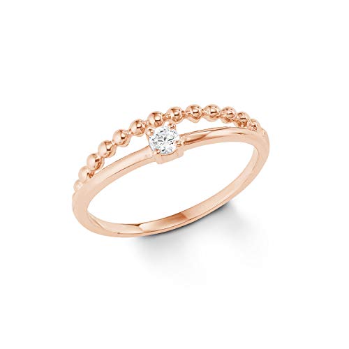 s.Oliver Damen Echtschmuck Ring Silber 925 rosévergoldet Geschenkidee Geburtstag von s.Oliver