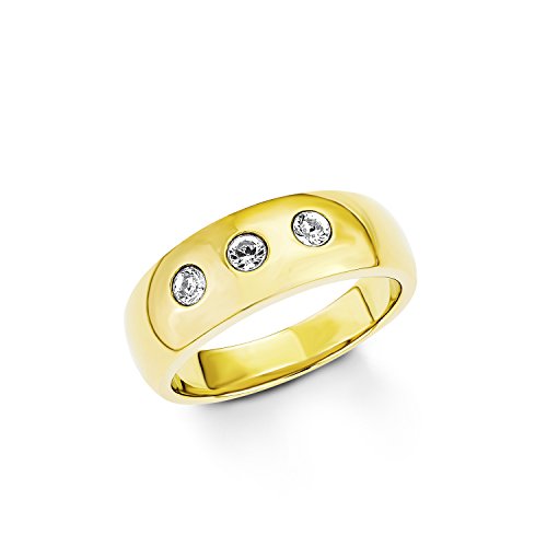 s.Oliver Damen-Ring Swarovski Elements Edelstahl Kristall weiß Gr. 52 (16.6) - 524339 von s.Oliver