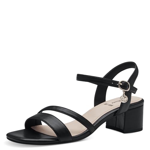 s.Oliver Damen Sandalen mit Absatz Elegant Bequem, Schwarz (Black), 37 EU von s.Oliver