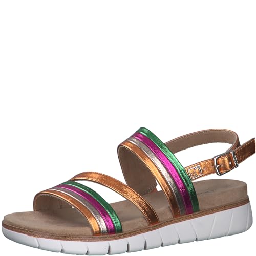 s.Oliver Damen Sandalen mit Dicker Sohle Vegan, Mehrfarbig (Multicolor), 39 EU von s.Oliver
