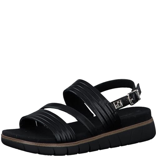 s.Oliver Damen Sandalen mit Dicker Sohle Vegan, Schwarz (Black), 41 EU von s.Oliver