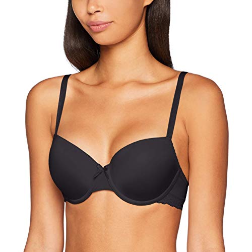 s.Oliver Damen Schalen-BH mit glatten Cup-Schalen und Spitzenbesatz von s.Oliver