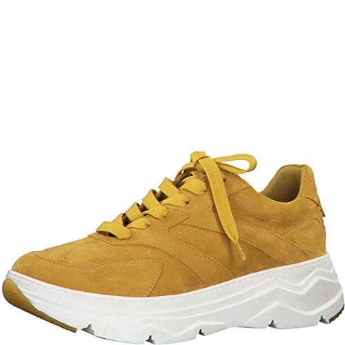 s.Oliver Damen Schnürhalbschuhe 23656-24, Frauen sportlicher Schnürer, Chunky-Sneaker Lady Ladies feminin elegant Women's,Yellow,40 EU / 6.5 UK von s.Oliver