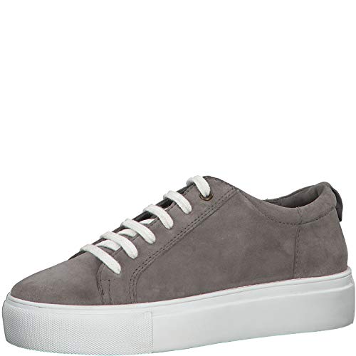 s.Oliver Damen Schnürhalbschuhe 23660-25, Frauen sportlicher Schnürer, freizeitschuh Plateau-Sohle weibliche Lady Ladies,LT Grey,38 EU / 5 UK von s.Oliver