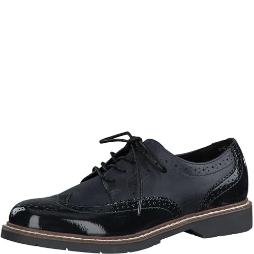 s.Oliver Damen Schnürschuhe Oxford Elegant, Blau (Navy Comb.), 37 von s.Oliver