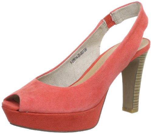 s.Oliver Damen Selection Slingback, Orange (Papaya 603) von s.Oliver
