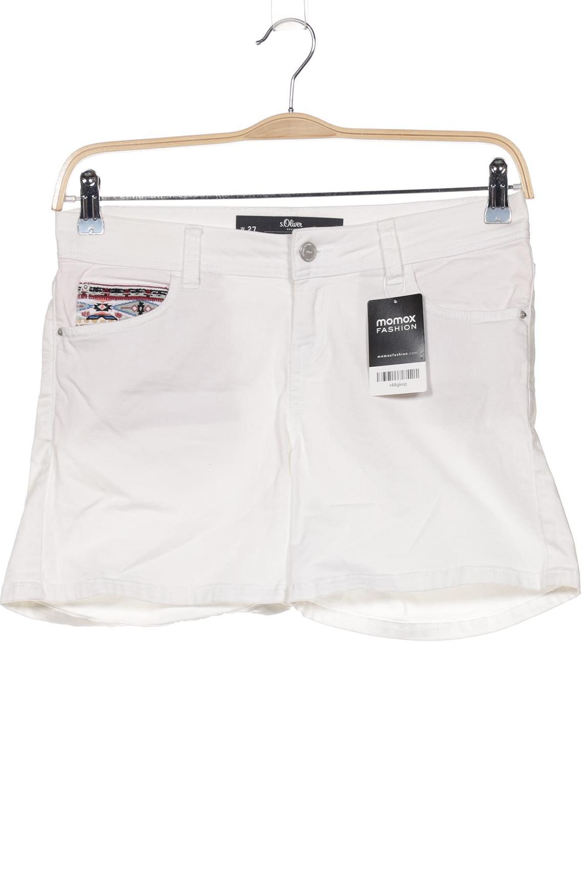 s.Oliver Damen Shorts, weiß von s.Oliver