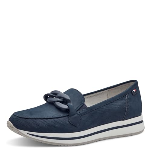 s.Oliver Damen Slipper Plateau Bequem, Blau (Navy), 36 von s.Oliver