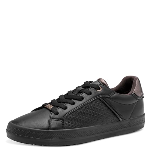 s.Oliver Damen Sneaker flach Leicht Bequem, Schwarz (Black), 42 EU von s.Oliver