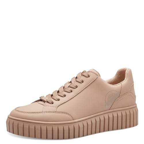 s.Oliver Damen Sneaker flach Low Top Vegan, Beige (Powder), 40 EU von s.Oliver