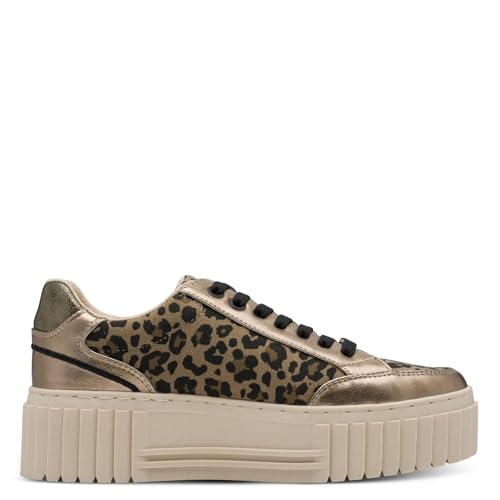 s.Oliver Damen Plateau Sneaker Platform Vegan, Mehrfarbig (Leopard), 38 EU von s.Oliver
