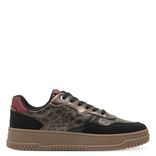 s.Oliver Damen Sneaker flach beige (Leopard Comb.), 42 von s.Oliver