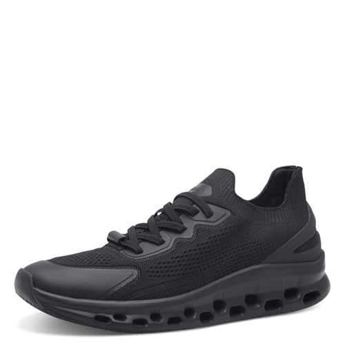 s.Oliver Damen Sneaker flach mit Chunky-Sohle Leicht, Schwarz (Black), 37 EU von s.Oliver