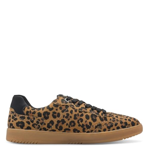s.Oliver Damen Sneaker flach mit Schnürsenkeln Freizeit, Mehrfarbig (Leopard), 41 EU von s.Oliver
