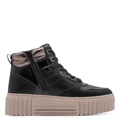 s.Oliver Damen Sneaker hoch High Top Rund, Schwarz (Black Comb.), 39 EU von s.Oliver