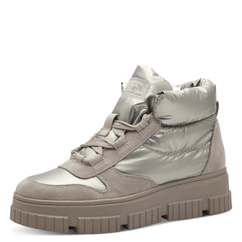 s.Oliver Damen Sneaker hoch mit Fütterung zum Schnüren Winter, Gold (Champagne), 36 EU von s.Oliver