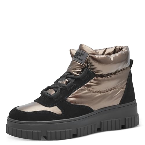 s.Oliver Damen Sneaker hoch mit Fütterung zum Schnüren Winter, Metallisch (Bronce), 36 EU von s.Oliver