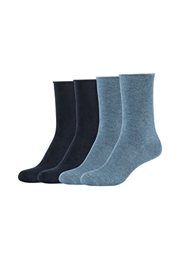 s.Oliver Damen Socken 4er Pack 35/38 stone melange+navy von s.Oliver