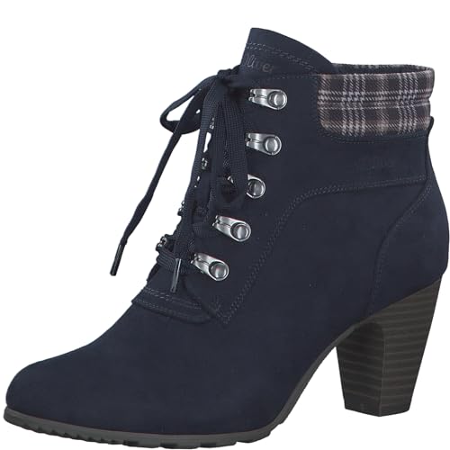 s.Oliver Damen Stiefeletten zum Schnüren mit Blockabsatz Winter, Blau (Navy), 41 von s.Oliver