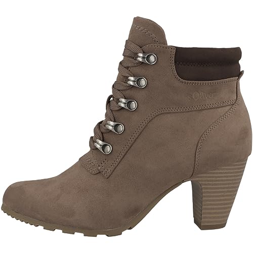 s.Oliver Damen Stiefeletten mit Absatz zum Schnüren Winter Braun (Pepper), 36 von s.Oliver