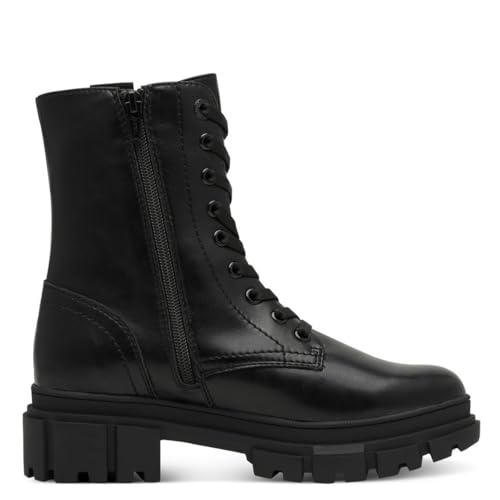 s.Oliver Damen Stiefeletten zum Schnüren mit Reißverschluss, Schwarz (Black Glitter), 37 EU von s.Oliver