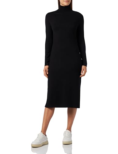 s.Oliver Damen Strickkleid mit Rollkragen Black, 34 von s.Oliver