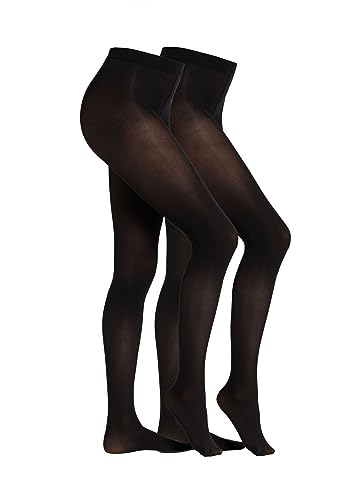 s.Oliver Damen Strumpfhose 2er Pack 40/42 black von s.Oliver