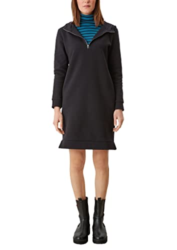 s.Oliver Damen Sweatshirtkleid mit Kapuze Black M von s.Oliver