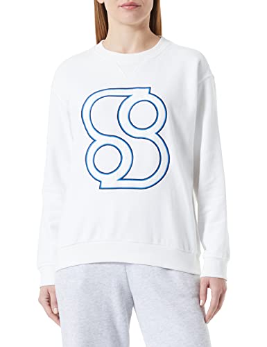 s.Oliver Damen Sweatshirts Sweatshirts langarm, Weiß, 38 EU von s.Oliver