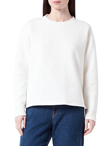 s.Oliver Damen Sweatshirts Sweatshirts langarm, Weiß, 40 EU von s.Oliver