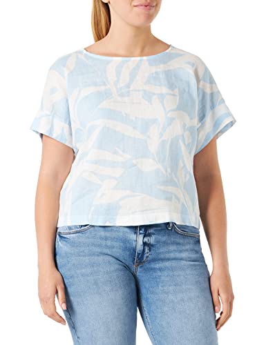 s.Oliver Damen T-Shirt Kurzarm ,Blau, 36 von s.Oliver