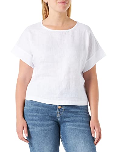 s.Oliver Damen T-Shirt Kurzarm ,Weiß, 44 von s.Oliver