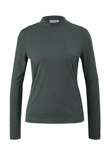 s.Oliver Damen T-Shirt Langarm Green, 46 von s.Oliver