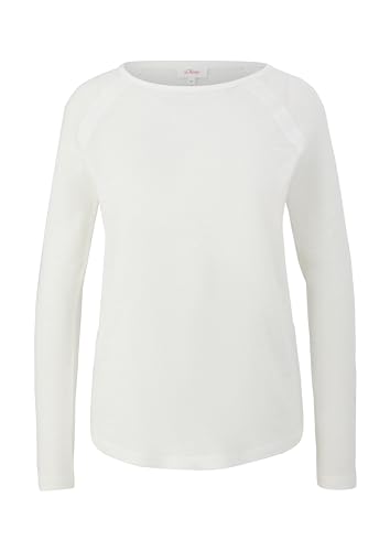 s.Oliver Damen T-Shirt Langarm White, 44 von s.Oliver