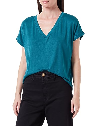 s.Oliver Damen T-Shirt ärmellos, Blue Green, 46 von s.Oliver