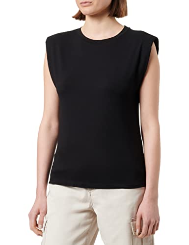 s.Oliver Damen T-Shirt ärmellos, schwarz, 38 von s.Oliver