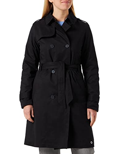 s.Oliver Damen Trenchcoat, Schwarz, 34 EU von s.Oliver